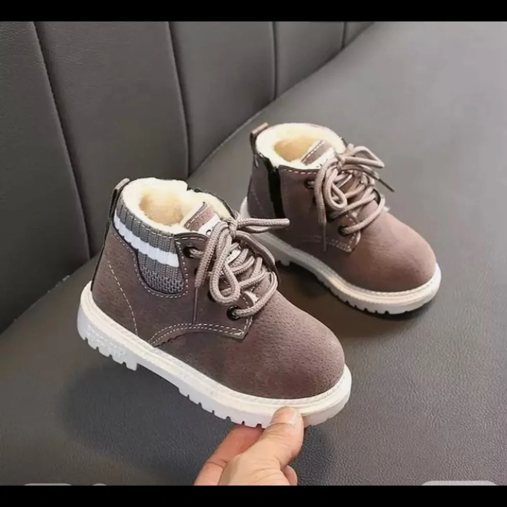 Toddler Gray Work Boots